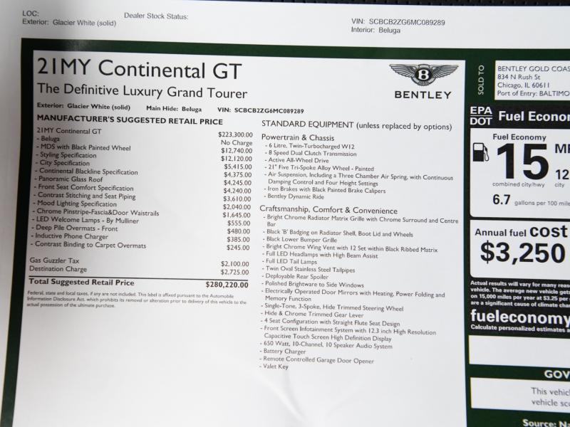 New 2021 Bentley continental GT GT | Gurnee, IL