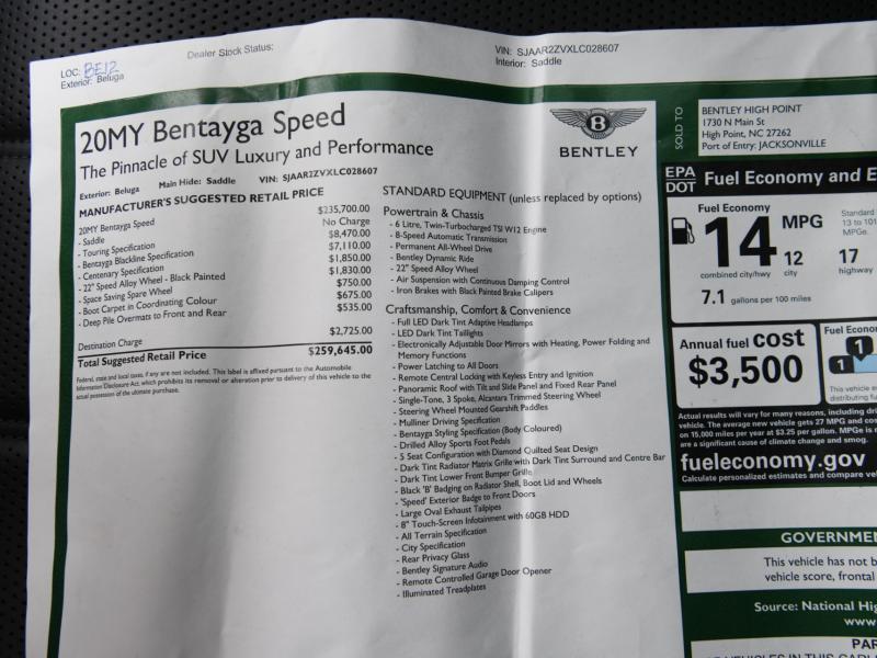 Used 2020 Bentley Bentayga Speed | Gurnee, IL