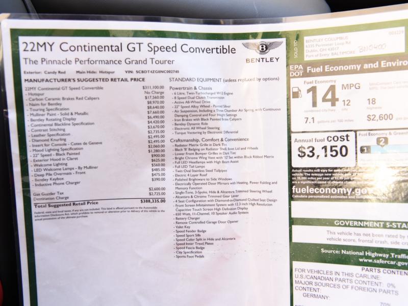 Used 2022 Bentley Continental GTC Convertible GTC Speed | Gurnee, IL