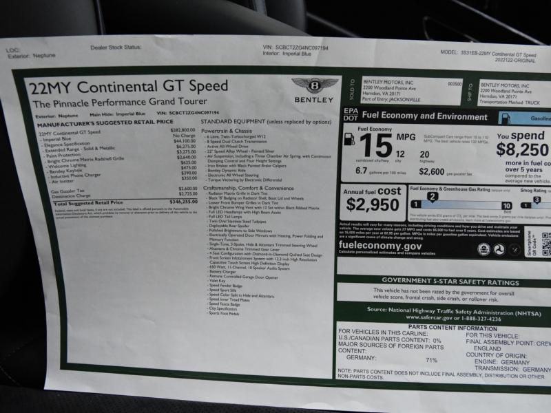 New 2022 Bentley Continental GT GT Speed | Gurnee, IL