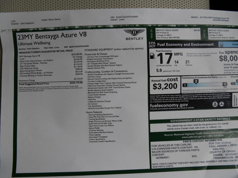 New 2023 Bentley Bentayga Azure V8 | Gurnee, IL