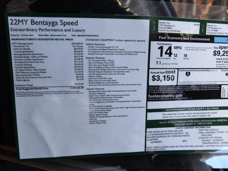 Used 2022 Bentley Bentayga Speed | Gurnee, IL