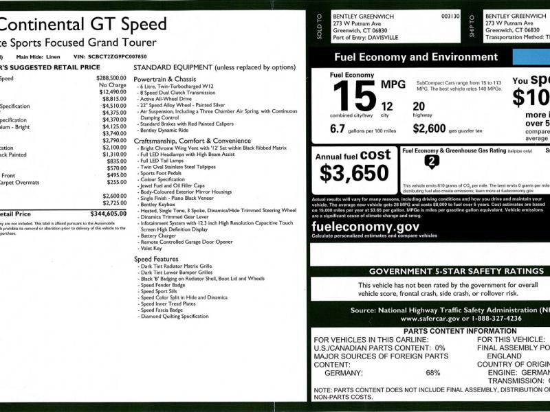 New 2023 Bentley Continental GT Speed | Gurnee, IL